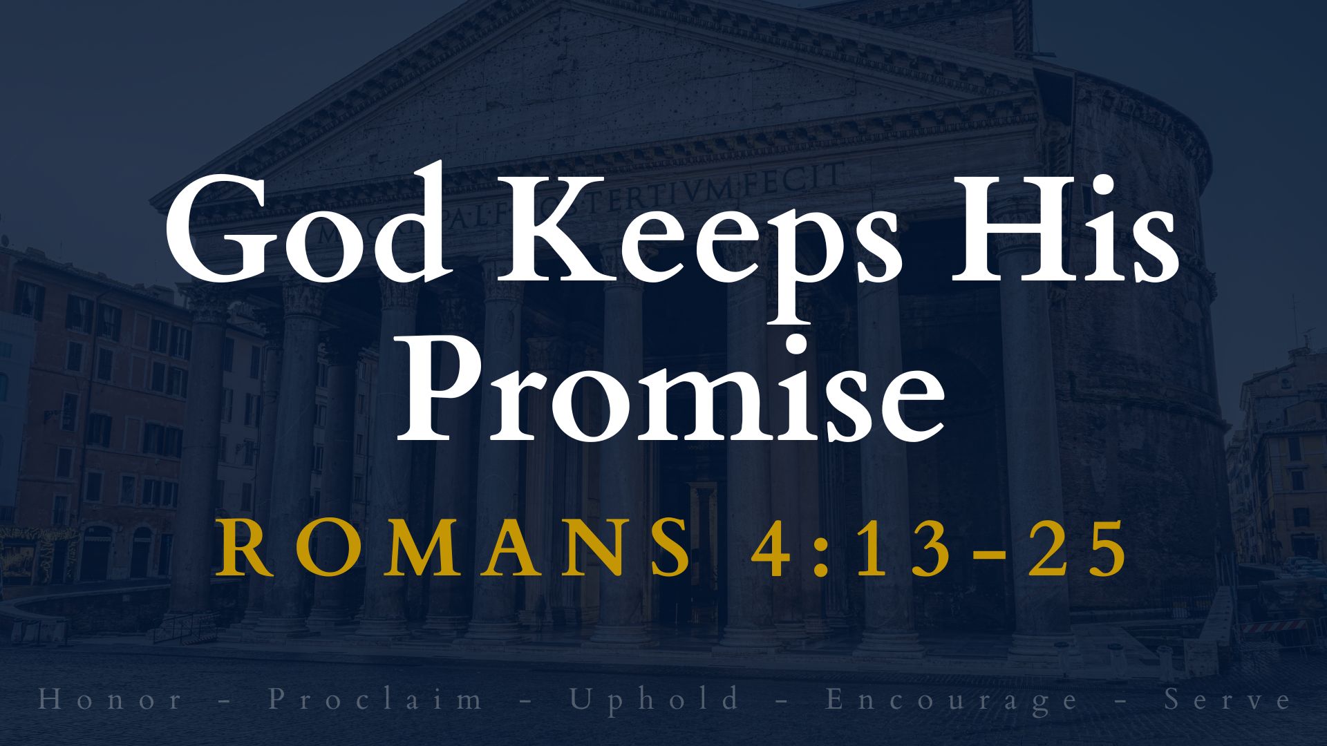 God Keeps His Promises